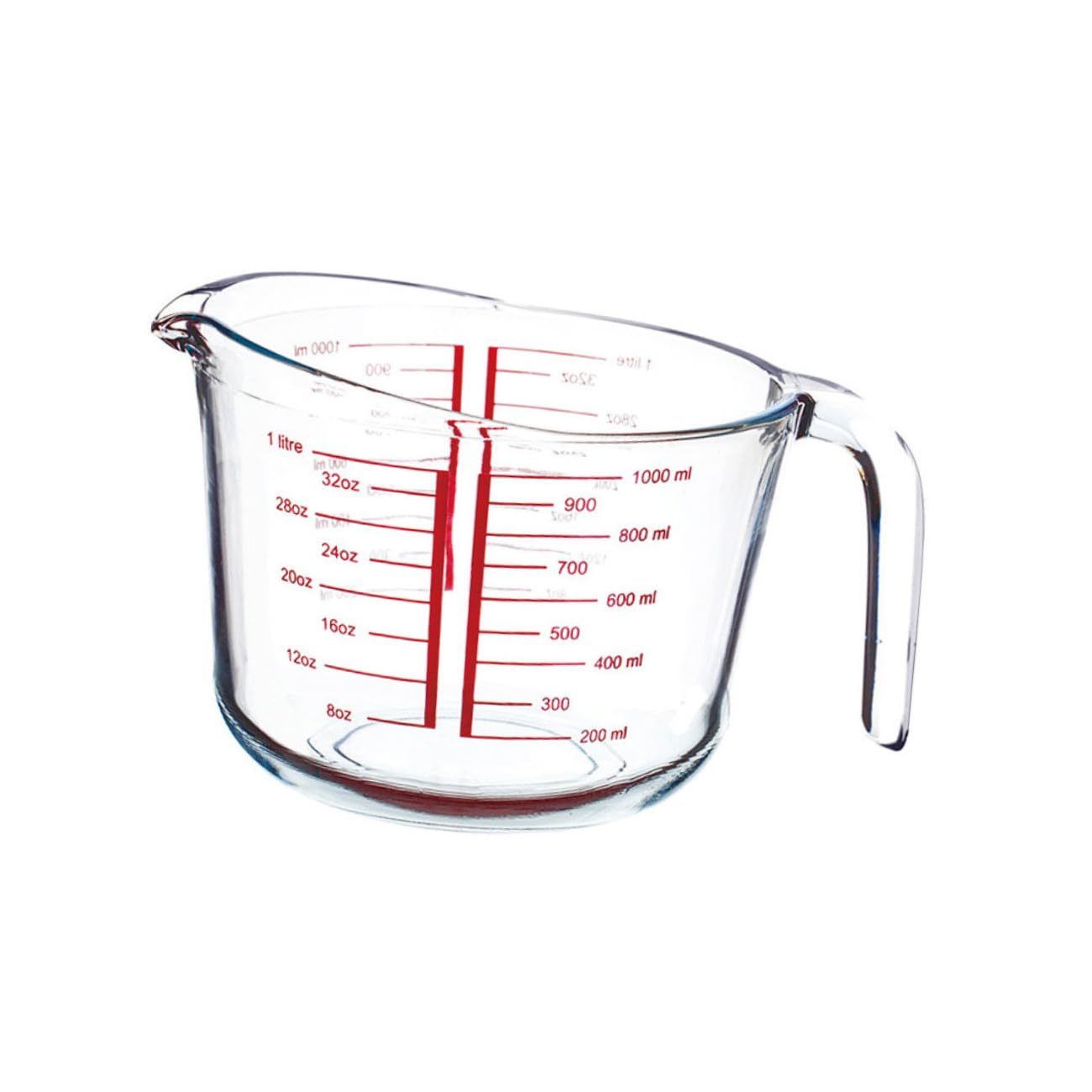 POPETPOP Tasse à Mesurer Graduation Précise Facile à Nettoyer en Verre Trempé Ronde 1pc Cuisine Boulangerie pour Usage Domestique