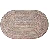 Rhody rug sophia so35 brown 5 x 8 oval braided area rug home decor floor mat or bedroom rug easy care ideal for high traffic areas in hallway and living room made in usa  urban country home decor