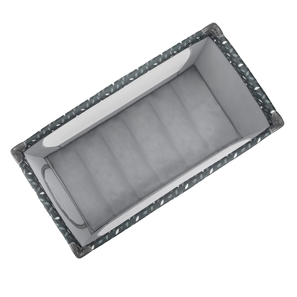 Momi Lit de Voyage BELOVE, pour Les Enfants Jusqu’à 15 kg de Poids corporel, Largeur 65 x Longueur 125 x Hauteur 78 cm (plié 21 x 23 x 80 cm), lit de Voyage pour Enfants avec Matelas, 2 Roues