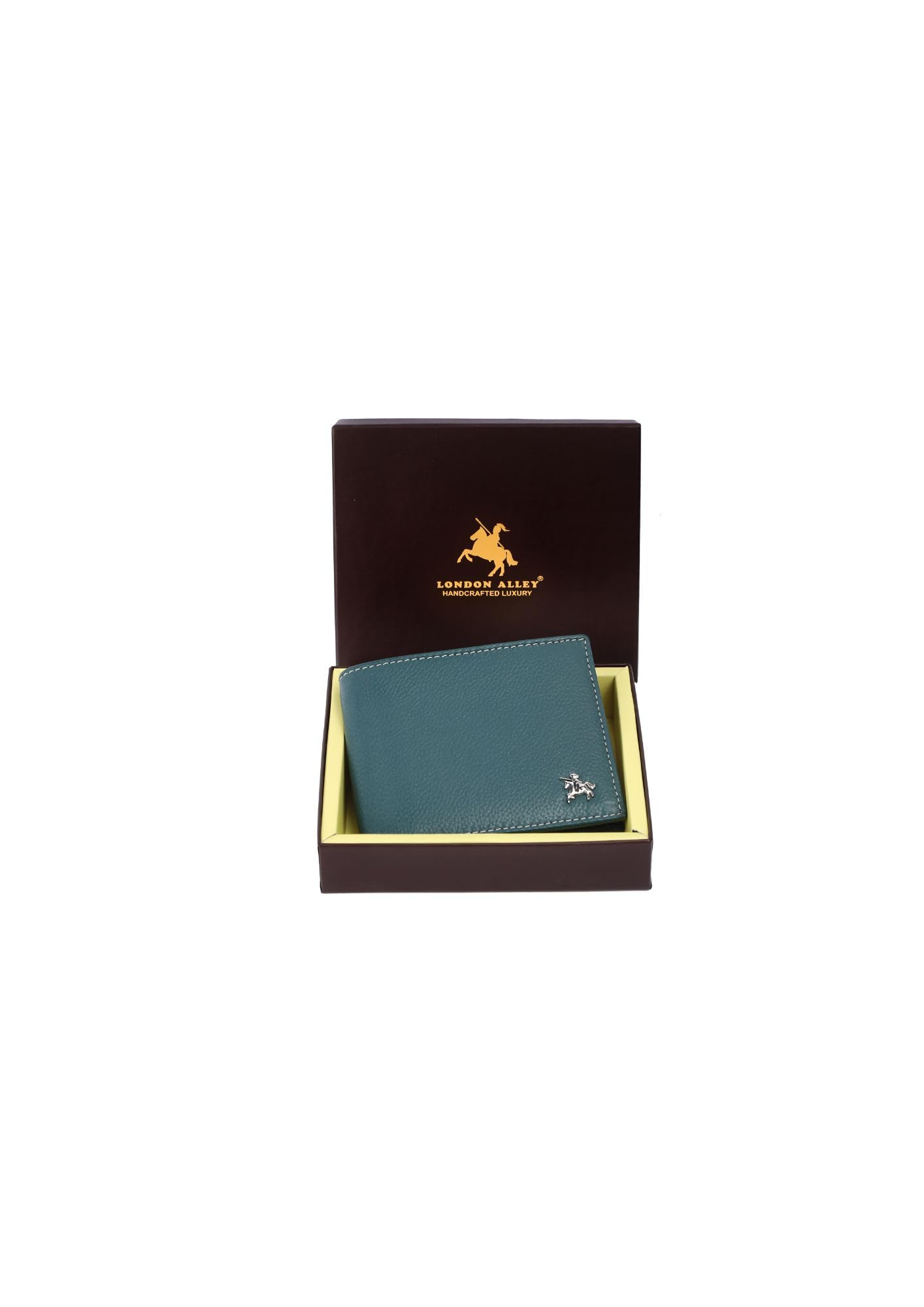 LONDON ALLEY Men's Brown Leather Wallet - RFID Protected, 8 Card Slots, Classic Design - View #13