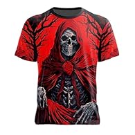 Gloomy Grim Reaper design: a large, detailed 3D print of the Grim Reaper in a red cape, surrounded by bare trees Strong colour contrast: the bright red cape stands out dramatically from the black background and the bony skeleton For fans of dark art:...