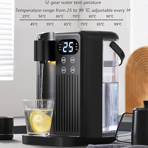 3L Instant Hot Water Dispenser, Digital Temp Control 25-99C, 8-Level Volume Einstellungen für Home Office Cafe. Schnelle Heizung mit LCD-Display, Tragbares Design, energiesparender Wasserkocher