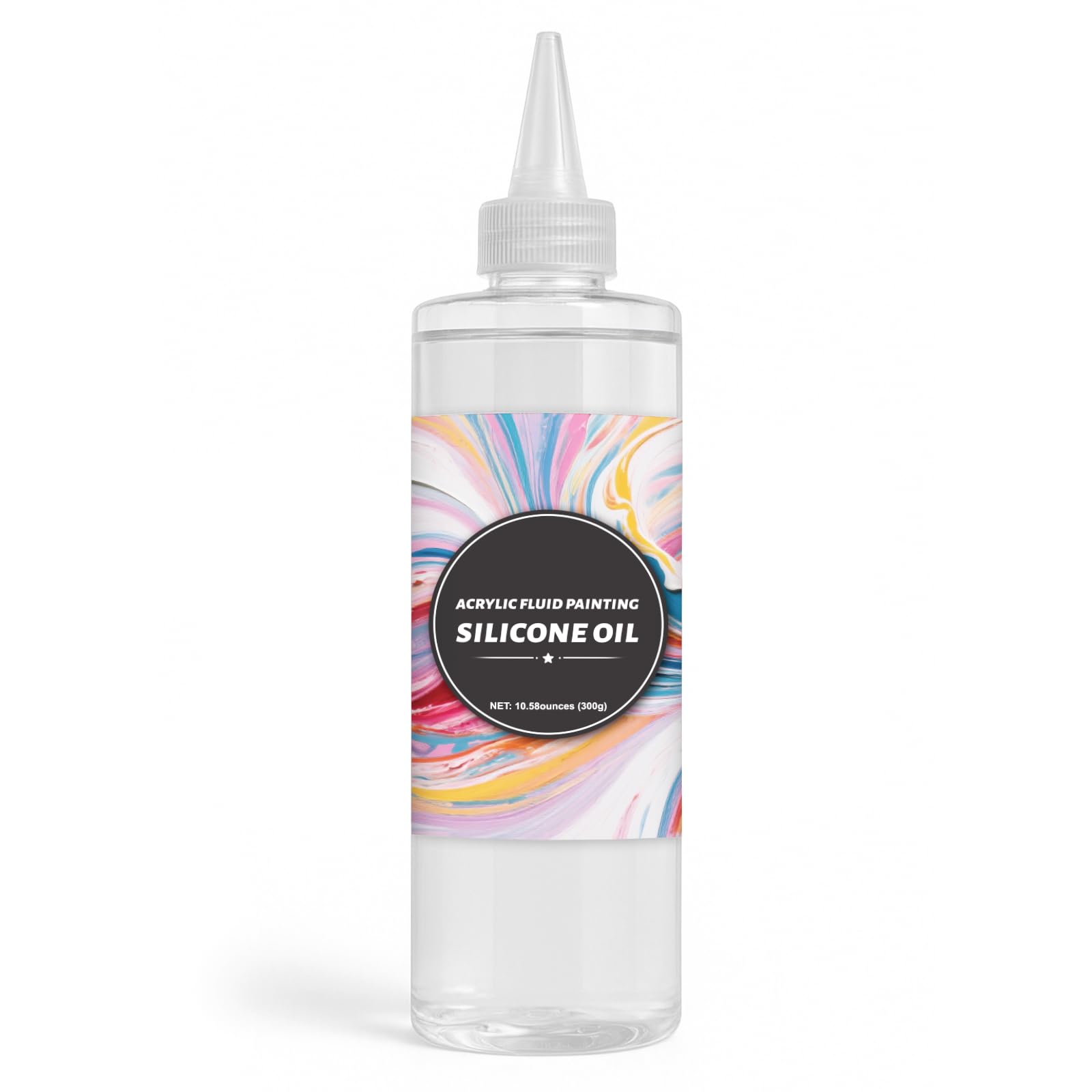 INNOVAYOU 300g Silicone Pouring Oil, Silicone Oil for Acrylic Pouring Add Texture Color Brightness Effect, Suitable for Acrylic, Watercolor, Cell Activators