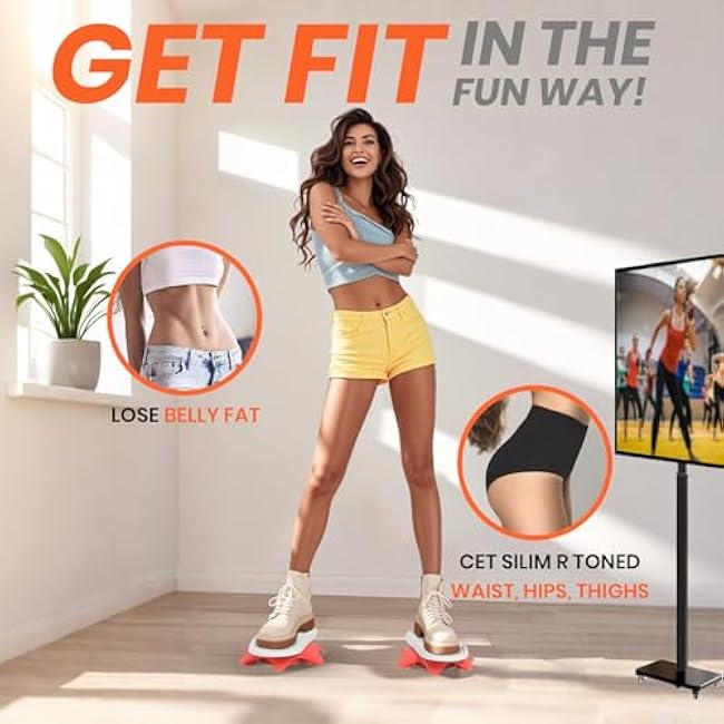 Ab Twist Board,Waist Twisting Disc-Twister Exercise Board,Ab Board Exercise -Waist Trainer Trimmer,Waist Twisting Disc for Ab Exercise Abs Core,Full Body Toning Workout Home Gym