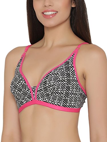 Image of Clovia Women's Non-Padded Non-Wired Printed Plunge Bra