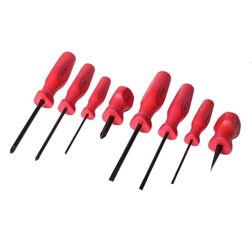 Amazon.com: Mayhew Tools 27024T USA Screwdriver Set, Red, 8