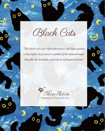 Image of Miss Adola Phone Purse Crossbody Bags for Women - Leather Small Cell Phone Wallet RFID Blocking with Card Slots & Adjustable Strap Cute Designer Aesthetic Cross Body Bags, Blue Moon Cat