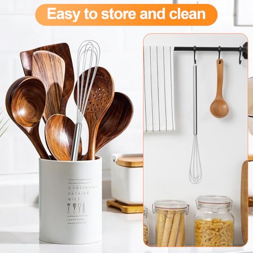 Tnlaile 2 Pcs Mini Whisk Set