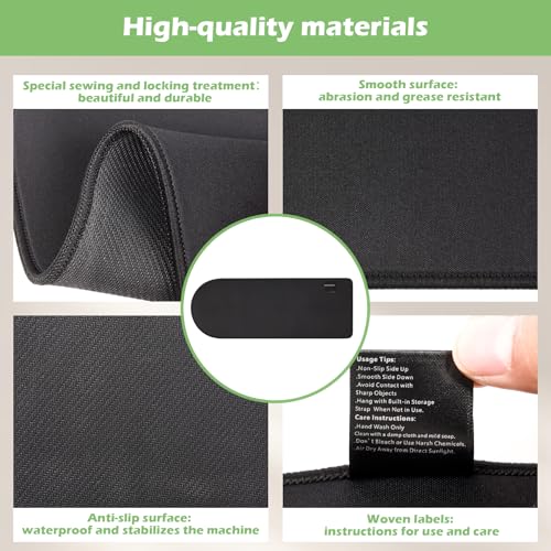 Image of Sliding Pad for Ninja CREAMi Ice Cream Maker NC299 /NC300 /NC301,Ice Cream Maker Accessories,Professional Countertop Mat,Quickly Slide the Ice Cream Machines on Table (17.8 inch x 6.6 inch)