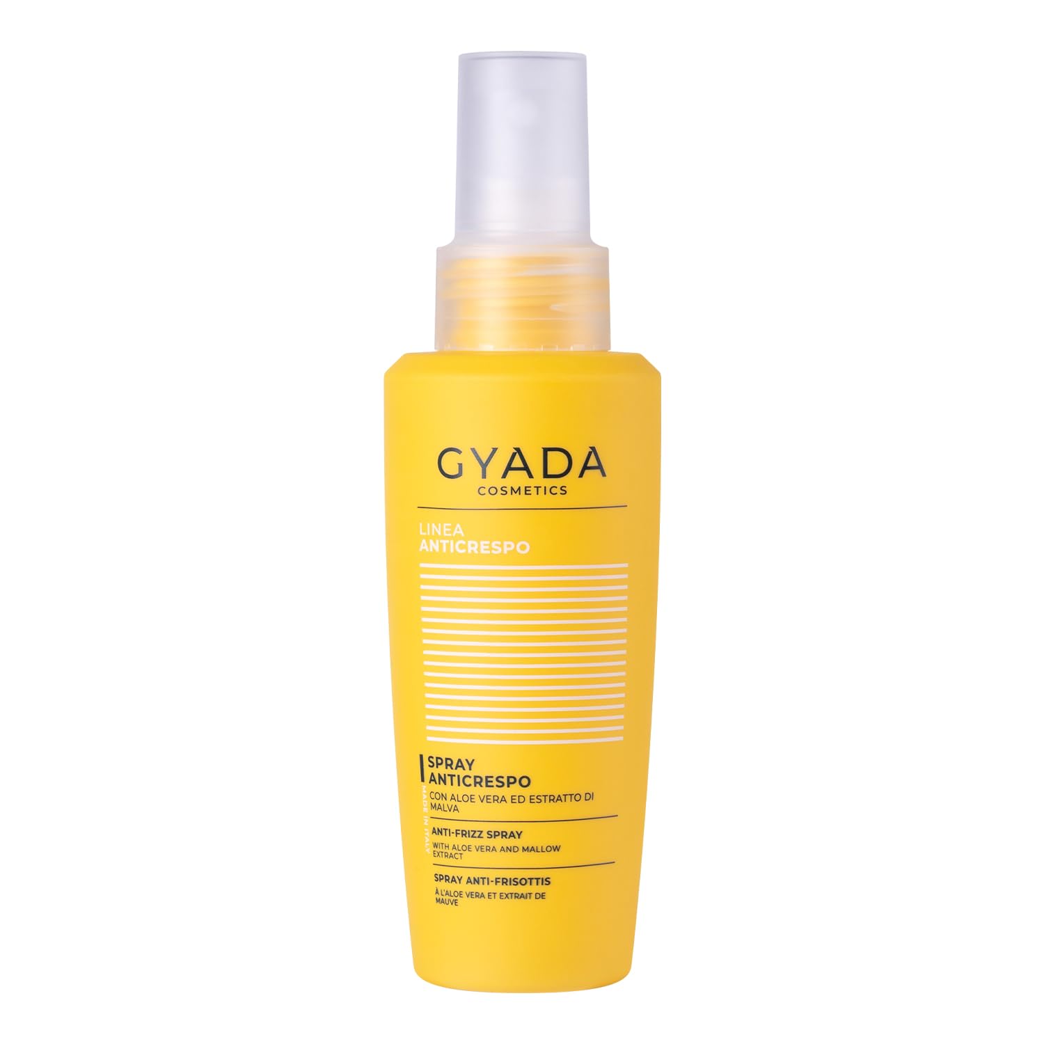 Gyada Cosmetics, Spray Anticrespo, Ad Azione Condizionante, Per Capelli Crespi E Trattati, Effetto Anti-​Statico, Migliora Lucentezza, 125 Ml