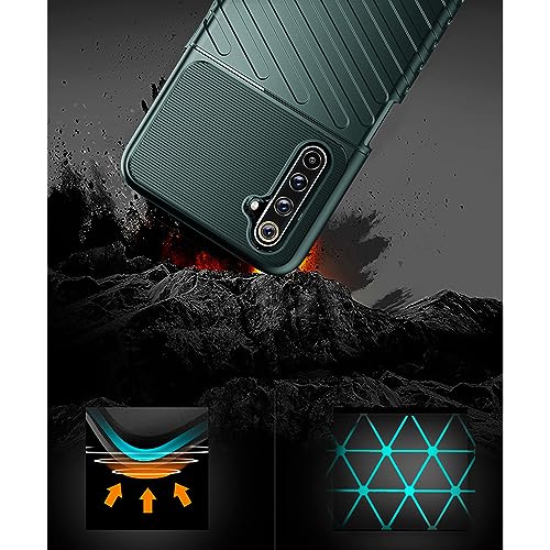 Image of Amazon Brand - Solimo Shockproof Mobile Cover Compatible with Realme 6 4G / 6i 4G (360 Degree Protection | Protective Design | Anti-Scratch Tough Slim TPU Case), Green