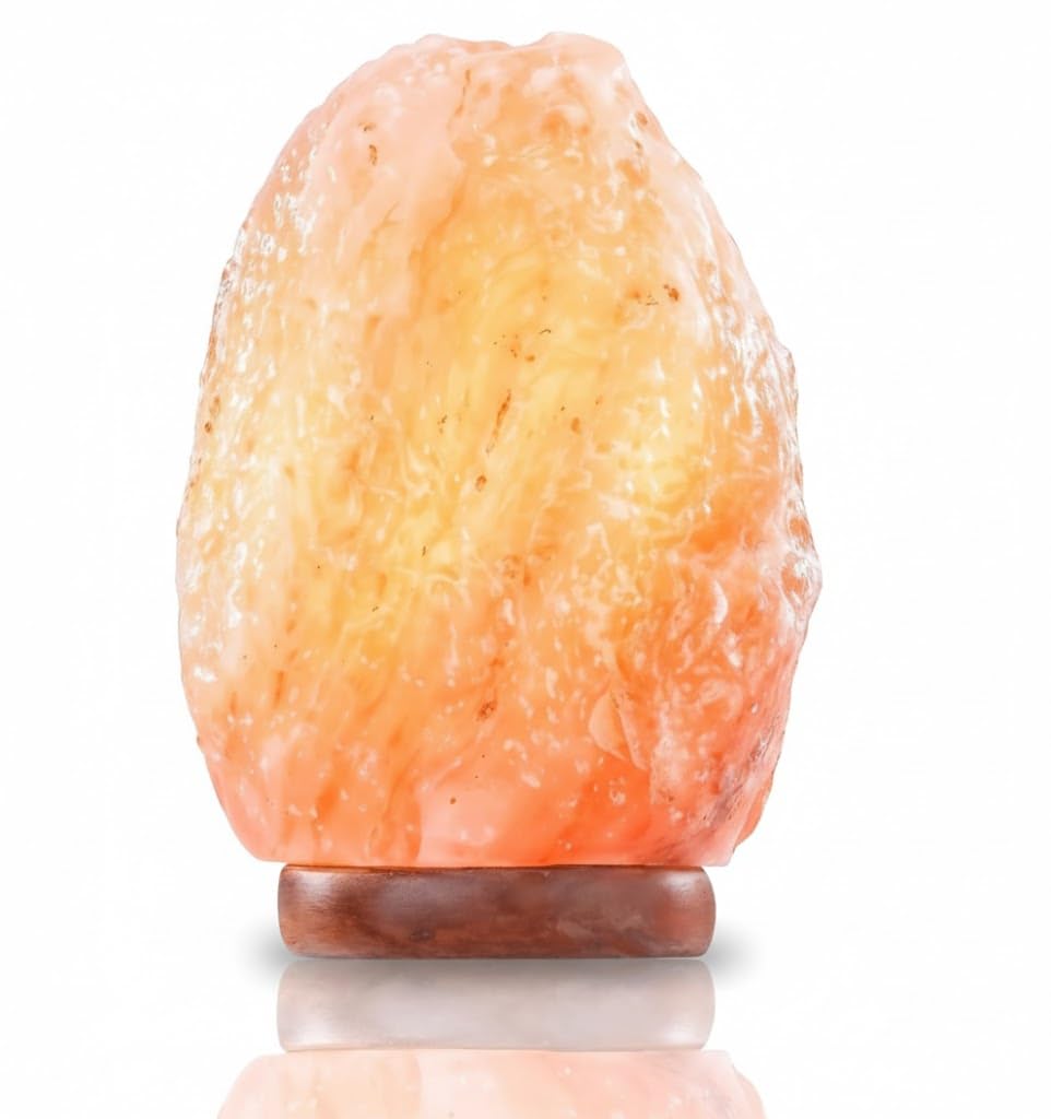 Heimtex Himalayan Natural Salt Lamp (4-6 kg) Crafted, Pink Salt Rock, Pink Lamp, HealingTherapeutic, Premium Salt Lamp, Perfect for Home Decoration.
