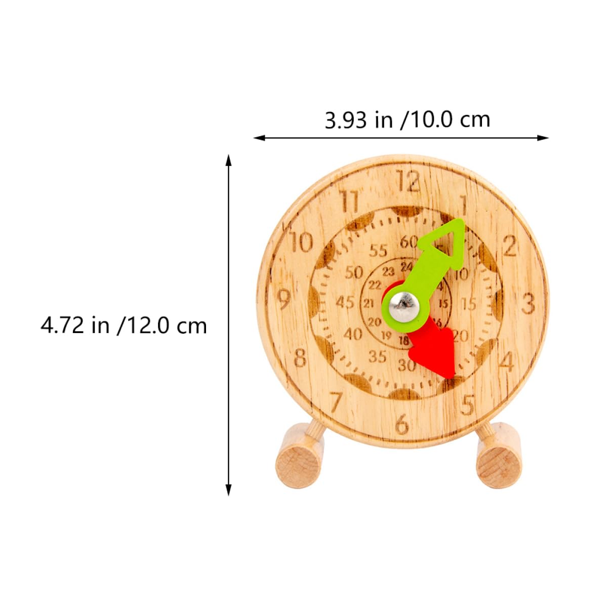 IMIKEYA Clock for Educational Telling Puzzle Cognitive Learning Tool Material for Preschoolers Early Development