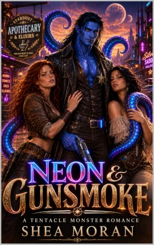 Neon and Gunsmoke : A Tentacle Monster Romance (English Edition)