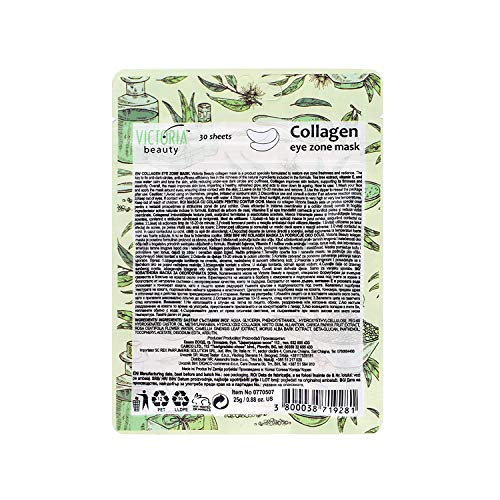 Victoria Beauty - Collageen oogpads tegen kringen rond de ogen met groene thee, collageen masker onder oog patches… - Afbeelding 7