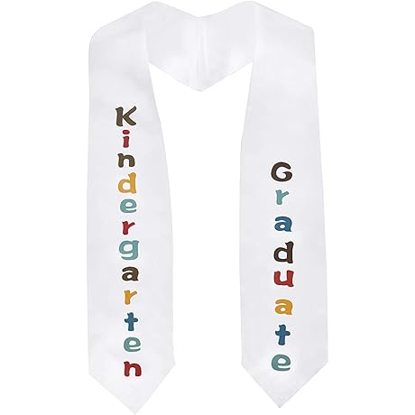 Preschool Kindergarten Printed Graduation Stole for Kids 2023