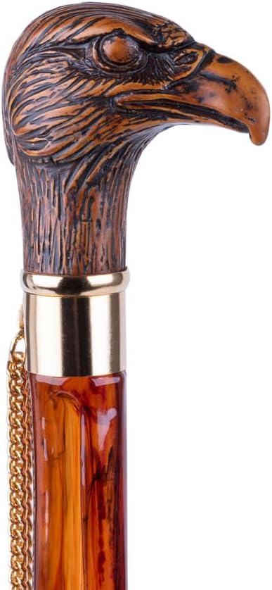 - 21” Tortoiseshell Spoon Shoe Horn with Wooden-Style Handle, Elegant Medium Length Shoehorn (Made in Italy)