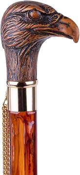 FootFitter 21 Shoe Horn, Faux Wood Eagle Handle & Tortoiseshell Spoon
