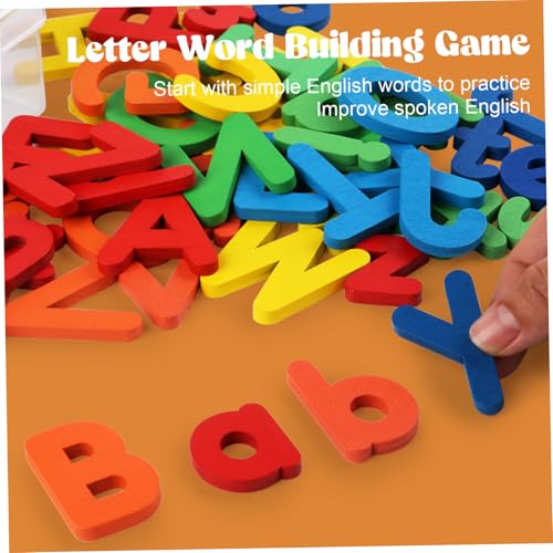 Letras de madera abecedario infantil con caja organizadora 4