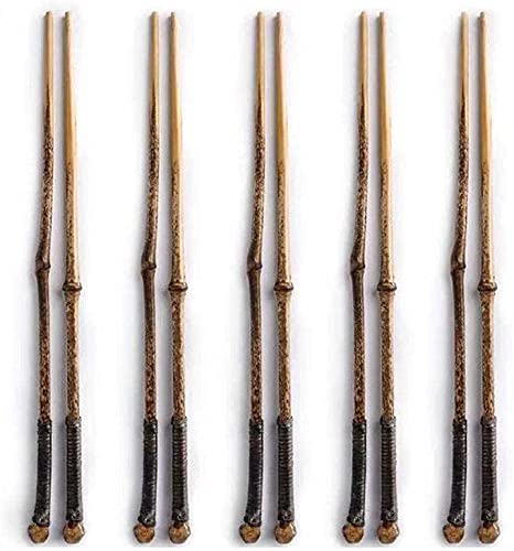 Baguettes en Bambou de Style Japonais avec personnalité créative Naturelle, Vaisselle Asiatique, 5 Paires(Color:Zizhu)