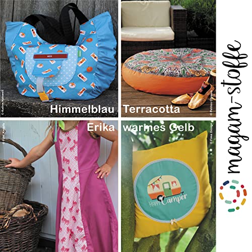 MAGAM-Stoffe Sophie Baumwollstoff Uni 100% Baumwolle Oeko-Tex Meterware 50cm (01. Weiß)