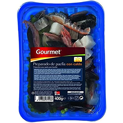 Marca Blanca - Gourmet Preparado de Marisco para Paella con Caldo, 400g