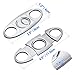 Cigar Cutter Guillotine, Stainless Steel Double Blade Cigar Clippers, 3 Packs Birthday Gift for Men
