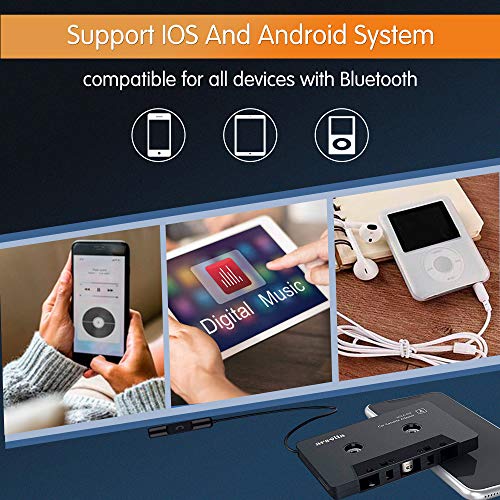 Arsvita Car Audio Bluetooth Cassette Receiver, Tape Player Bluetooth 5.
