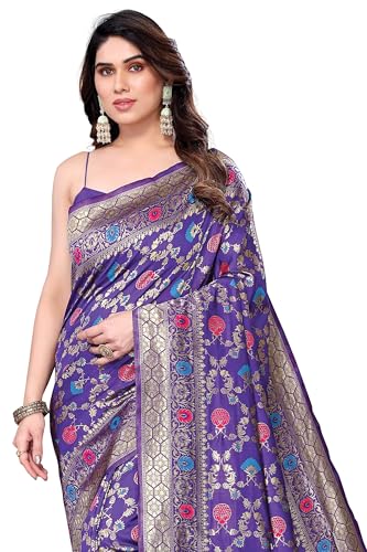 Image of MIRCHI FASHION Women Saree | Jacquard Banarasi Silk Woven Ethnic Motif Office Wear Sari
