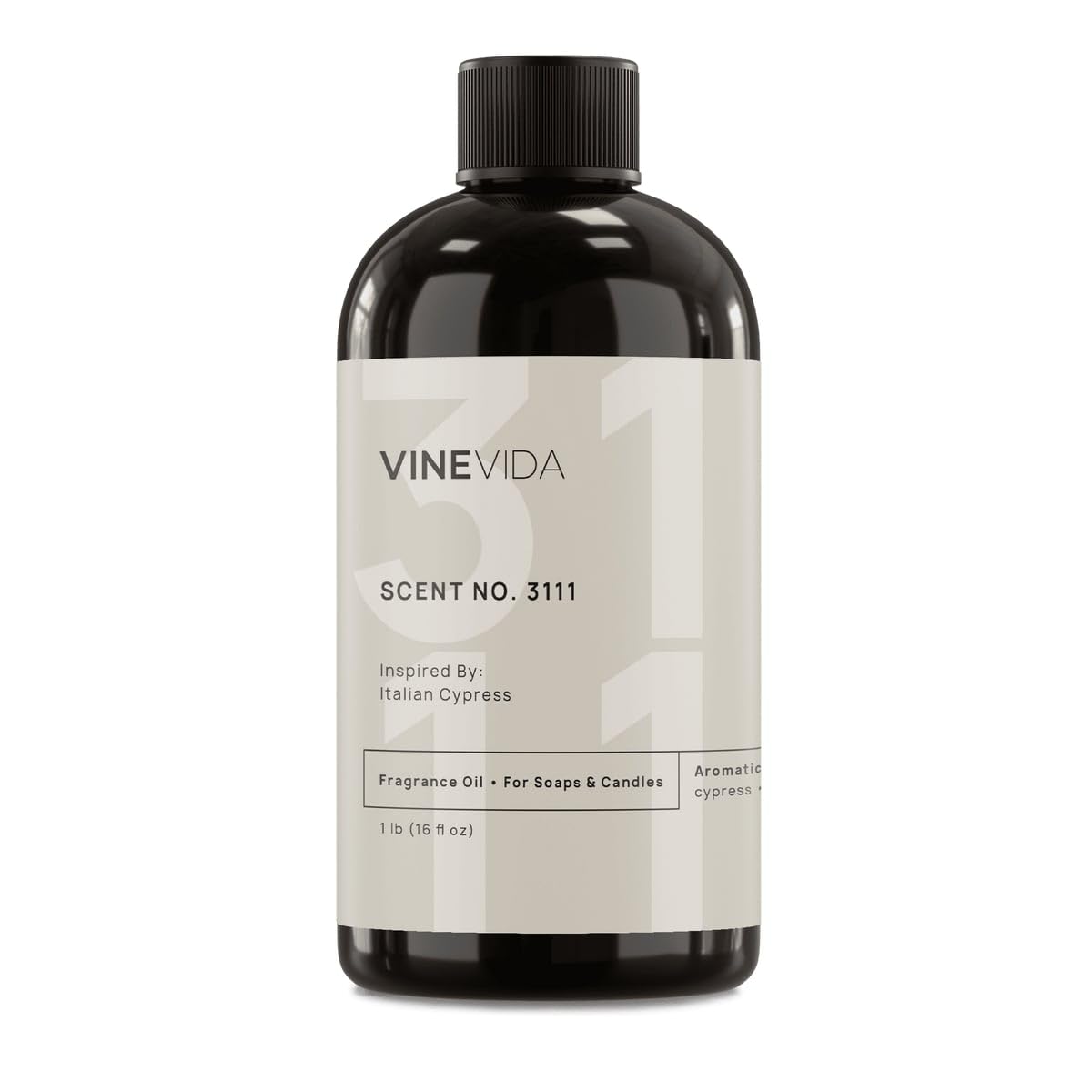 VINEVIDA Scent NO. 3111 Fragrance Oil - 16oz (1lb) - Inspired by: Italian Cypress Fragrance Oil for Candle Making - Made in USA Candle Scents Scents for Soap Making