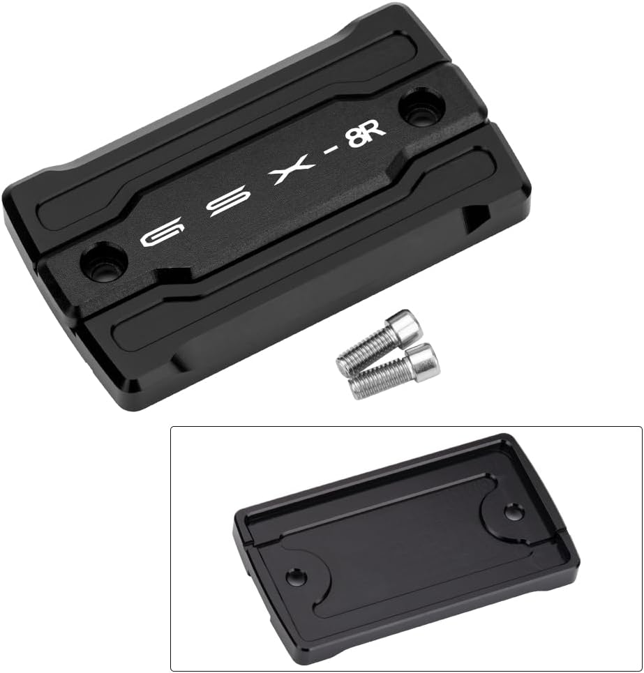 Front Brake Master Cylinder Cap for Motorbikes for GSX-8R 2024-2026 CNC Machined Aluminum gsx-8r Accessories (Black)