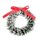 TOYZFRIENDY 5 Piezas Guirnalda de Navidad Simulada con Lazo Colgante para Decoración de Puertas Ventanas y Paredes Navideñas