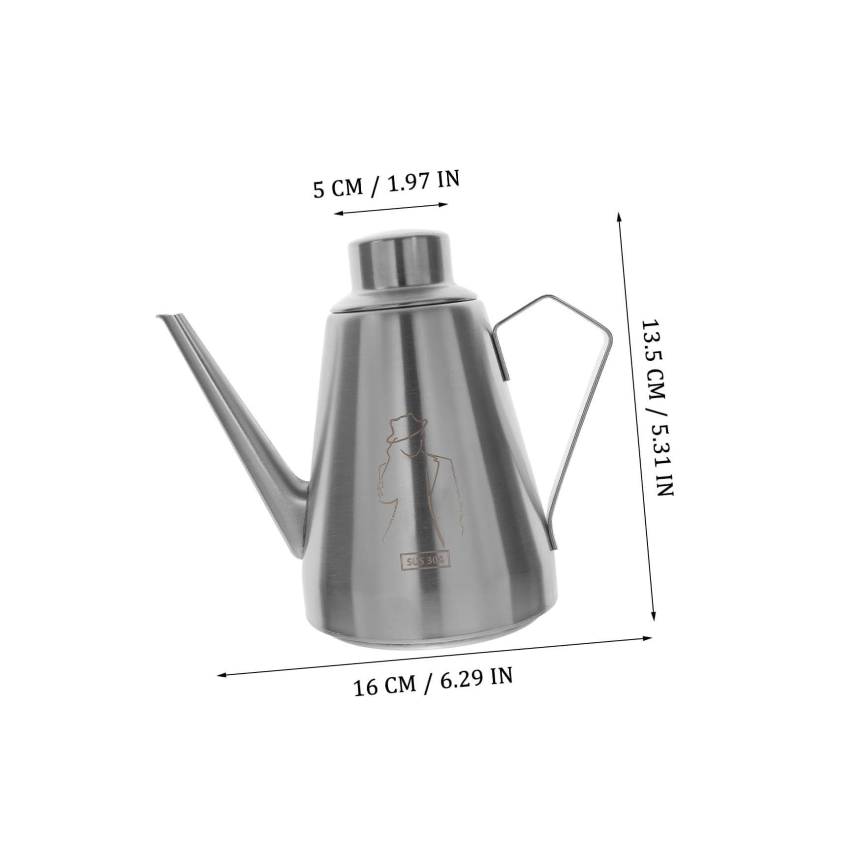 Cabilock 2piezas Botella Dispensadora De Aceite y Vinagre Inoxidable Cocina y Para Aderezos y Condimentos