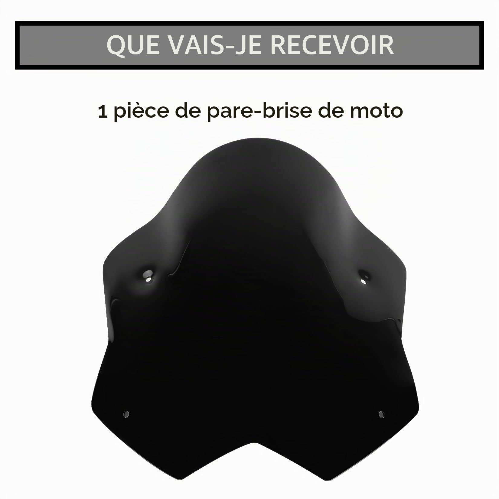 Pare-Brise Shield Déflecteur, PSLER Vent de Moto pour Yamaha T-Max 530 2012-2016(Noir)