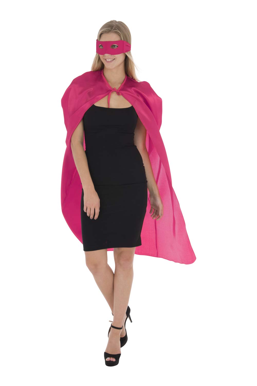 Zac's Alter Ego Fancy Dress Super Hero Cape & Mask Set Unisex Cloak Costume