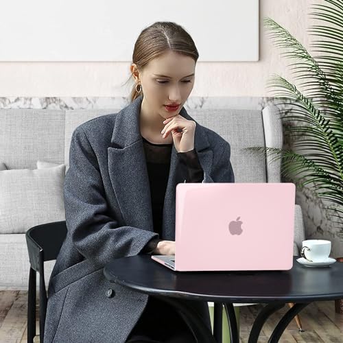 Image of MOSISO Compatible with MacBook Pro 16 inch Case 2025 2024 2023 2022 2021 M4 M3 M2 M1 A3403 A3186 A2991 A2780 A2485 Pro Max, Plastic Hard Shell&Keyboard Cover&Screen Film&Storage Bag, Rose Pink