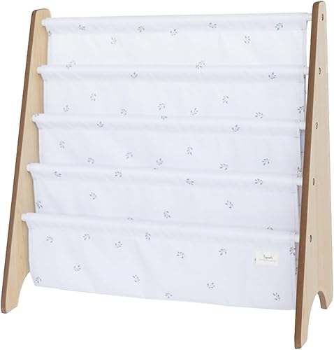 Miniatura 42 de 3 Sprouts Estantería de tela reciclada para niños, organizador de libros de 4 niveles, estantería de madera para guardería, sala de juegos, aula,