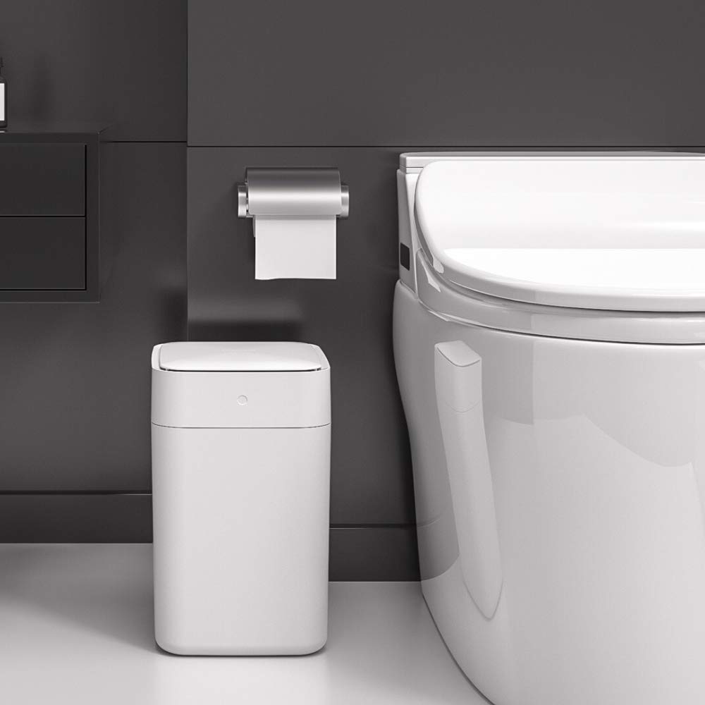 TOWNEW Cubo de Basura Inteligente, Blanco, Capacidad 15.5 litros