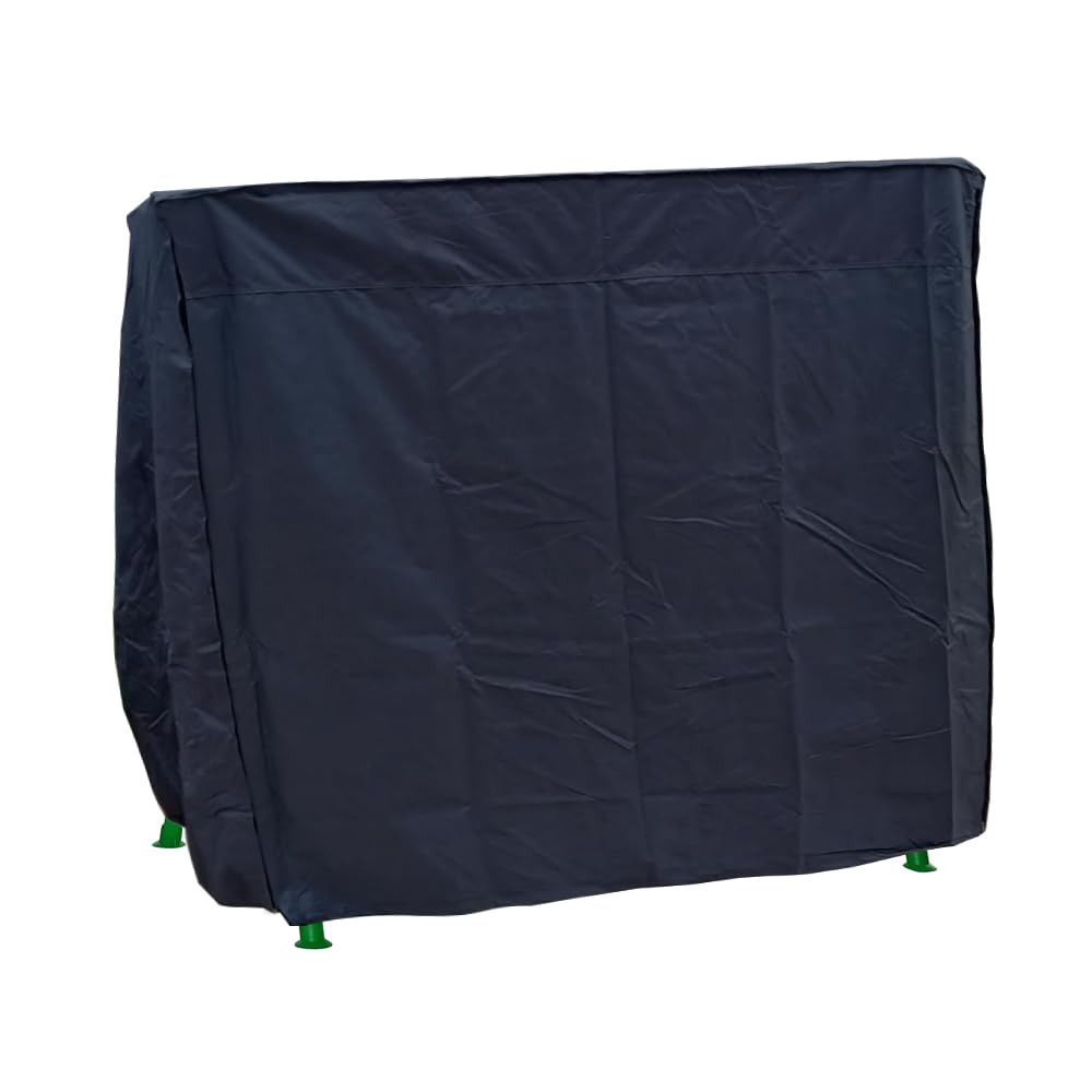 Wyzonmica Outdoor Kids Patio Swing Bench Cover Waterproof Heavy Duty 46 Inch Canopy Swing Cover for 2 Seats Outdoor Porch Swing Lounge Chair