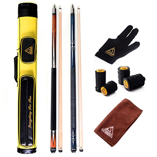 CUESOUL Set of House Bar Pool Cue Sticks Combo - 2 Cue Sticks