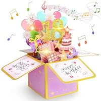 joyoldelf Biglietto Auguri Compleanno 60 Anni - Biglietto di Auguri con
