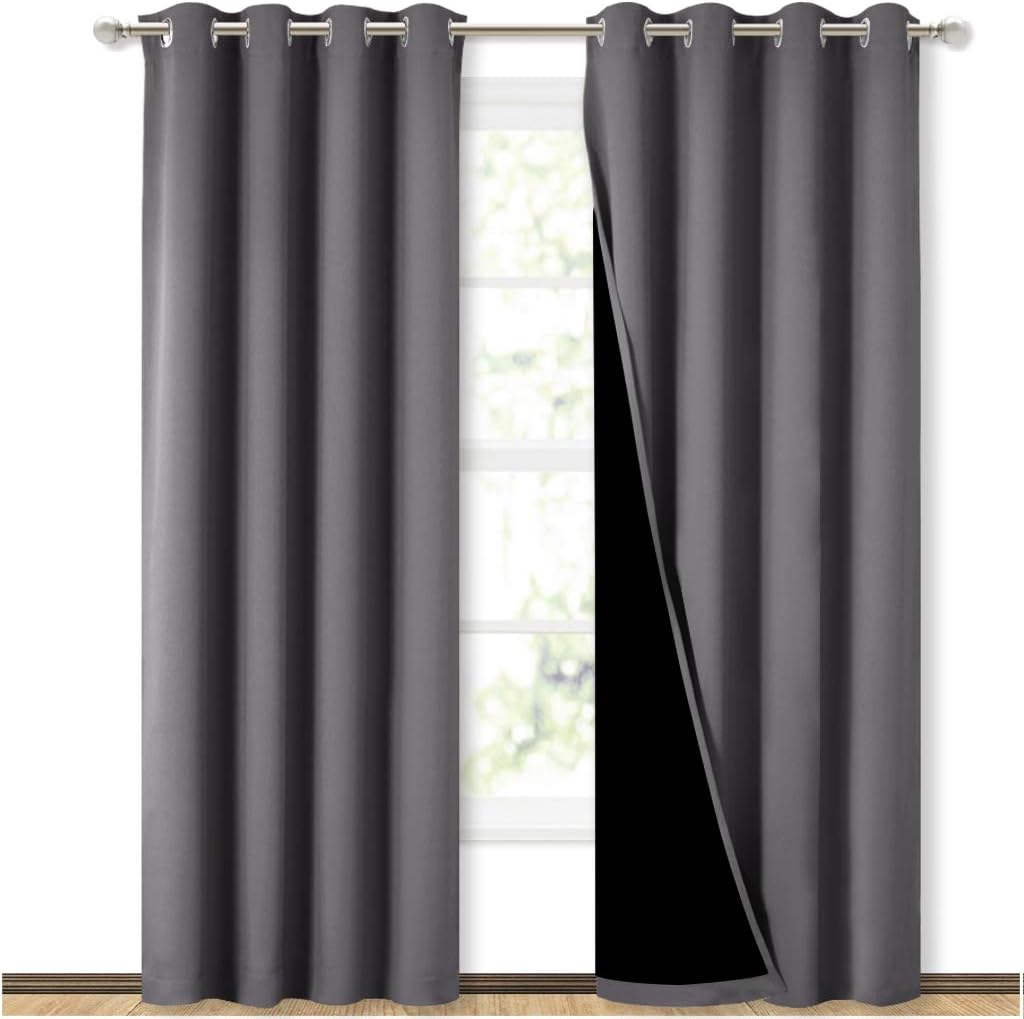 NICETOWN 100% Blackout Grommet Curtains