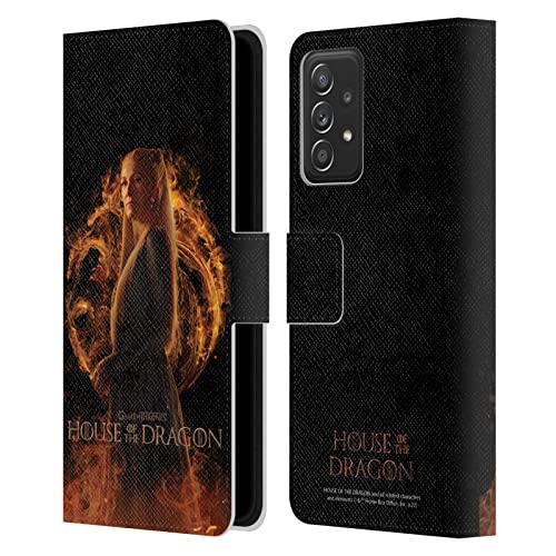 Étui portefeuille Galaxy A52 House of The Dragon Rhaenys en cuir