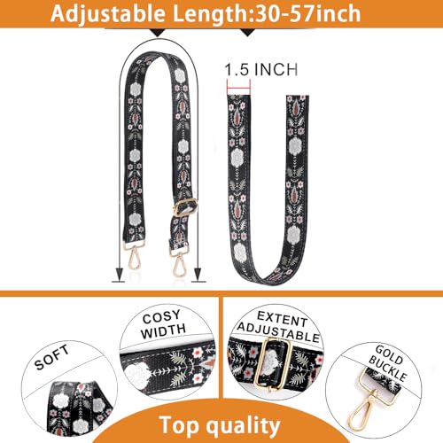 Image of S-Jacorry Purse Strap Replacement Crossbody Wide Shoulder Strap Adjustable Canvas Straps Handbag Strap Replacement Belts