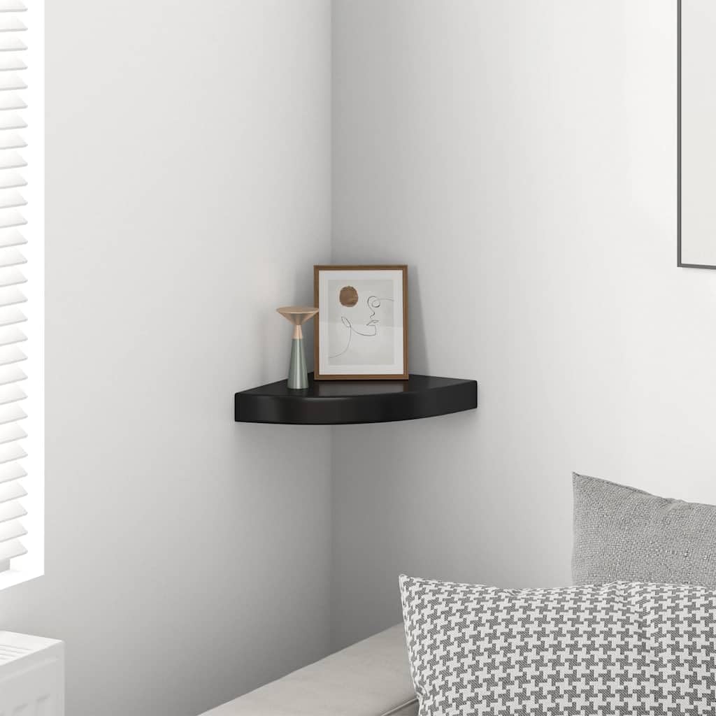 Étagère murale d'angle avec fixation invisible pour rangement