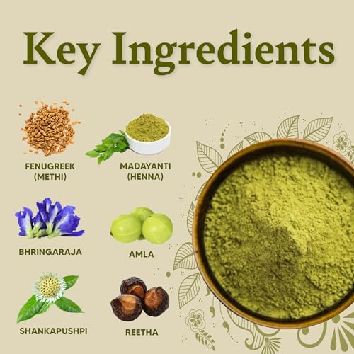 Image of Vithoba Keshratna Herbal Henna Hair Color Powder 50g | Men & Women