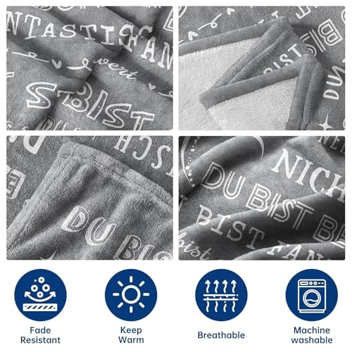 Juratar Geschenke für Frauen Männer, Personalisierte Decke Geburtstagsgeschenk für Frauen, Dankeschön-Geschenke für Freundin Schwester Kollegin, Superweiche Decke aus Flanell 62 * 52 Zoll