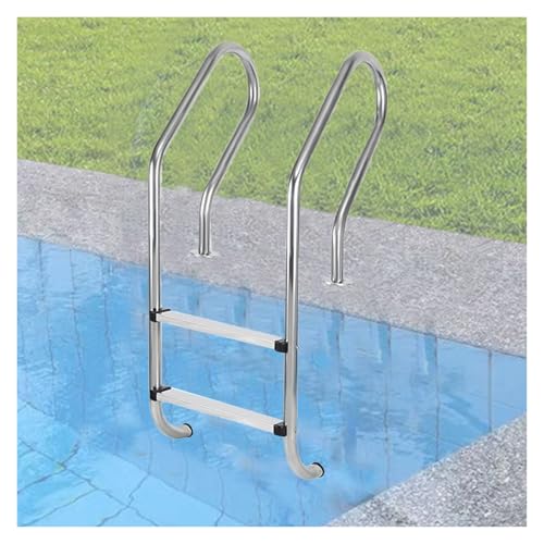 Escalera para piscina acero inoxidable 2 peldaños miniatura 1