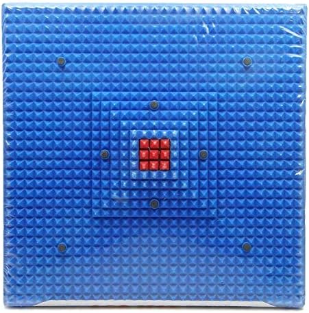 Acupressure Reflexology Magnetic Pyramidal Therapy Energy Mat for Pain Relief Multi Colour