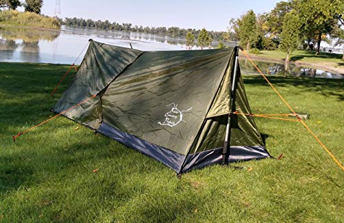 one person trekking pole tent